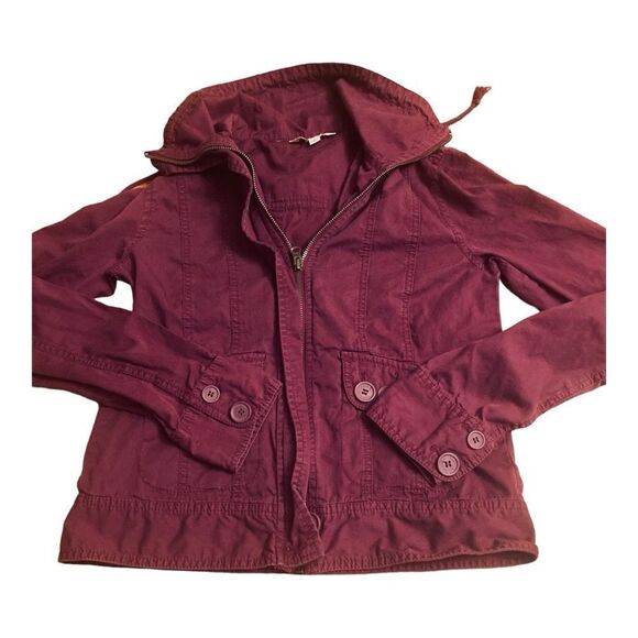 Rubbish Plum Zip Up Jacket - Picture 3 of 11